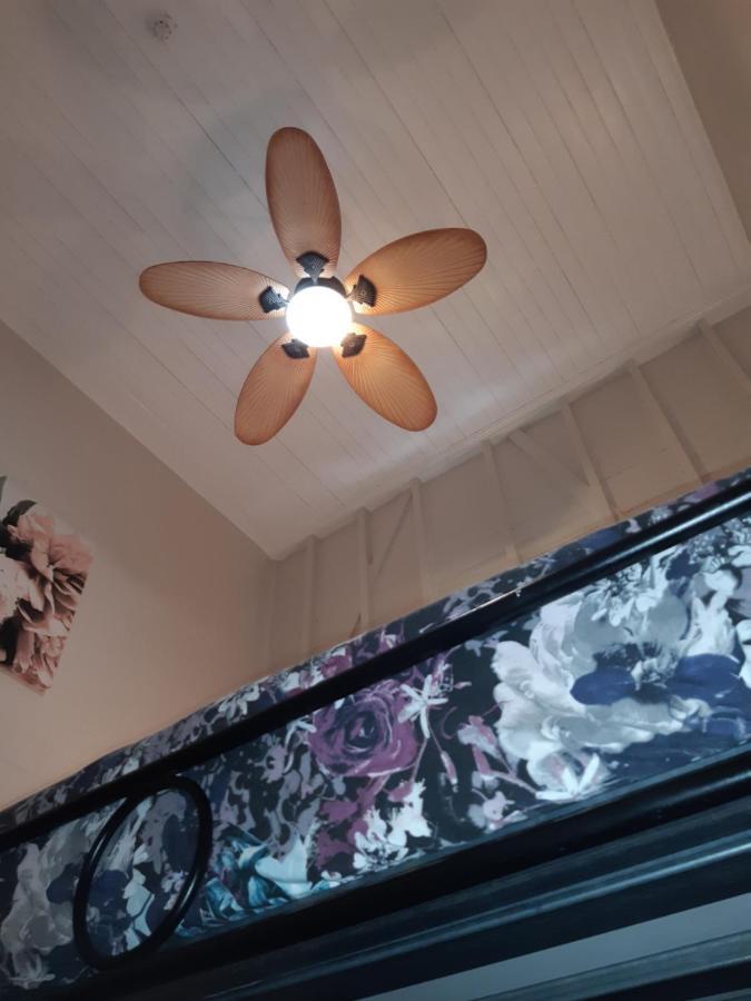 Travellers Paradise Cairns Dış mekan fotoğraf A ceiling fan with a light kit